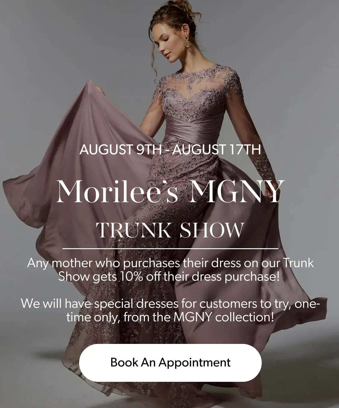 Mobile Morilee's MGNY Trunk Show Banner